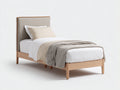 Camas individuales de madera 205x100x104 cm - beige - estilo escandinavo