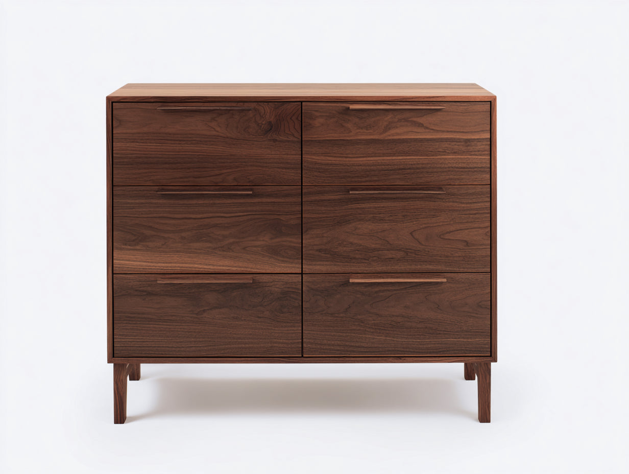Cómodas de madera 110x45x95 cm marrón diseño moderno