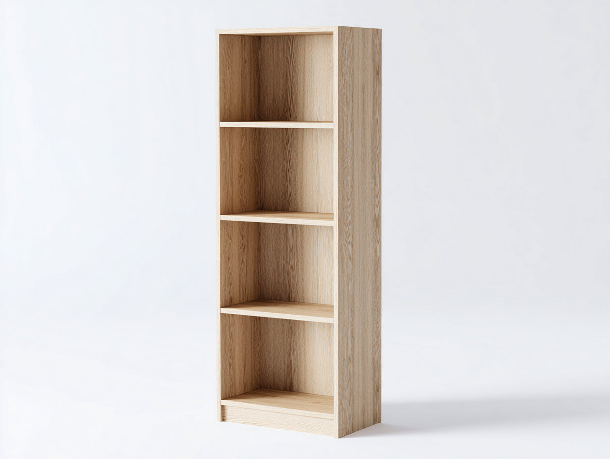 Estanterías de madera 40x30x160 cm - marrón claro - diseño moderno vertical