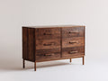 Cómodas de madera 120x45x85 cm marrón diseño clásico